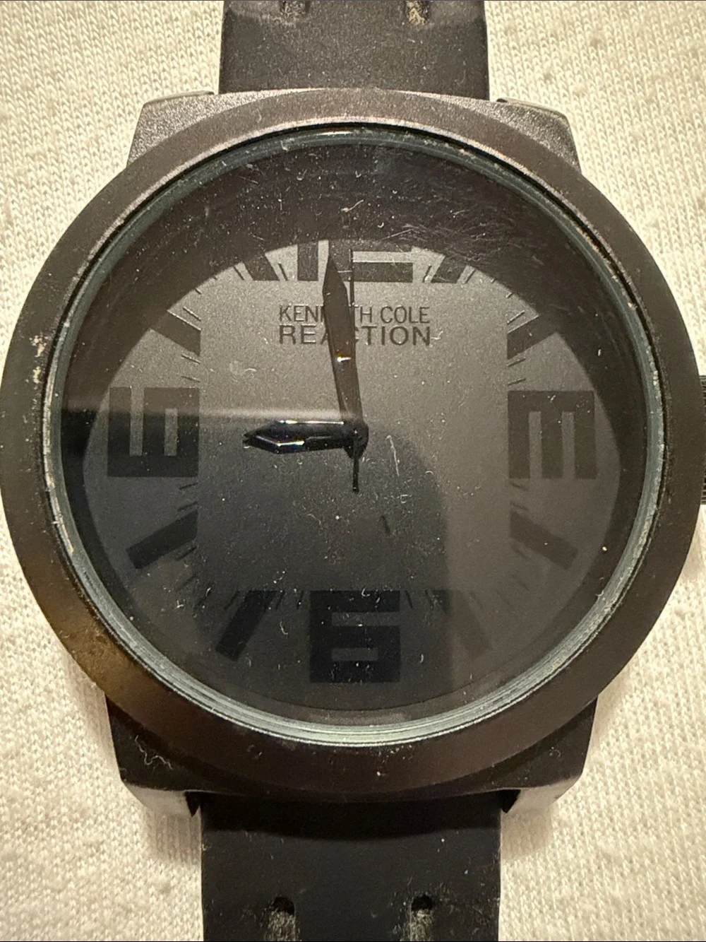 Kenneth Cole Reaction Black Silicone Strap Men's Watch